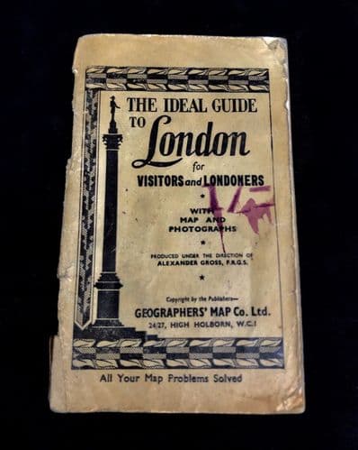 Alexander Gross - The Ideal Guide To London Map Book 1943 / Home Office Order
