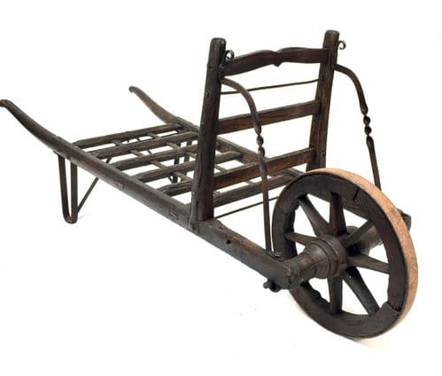 Antique 19th Century Hay Wheelbarrow Stand / Luggage Rack / Decorative c.1800