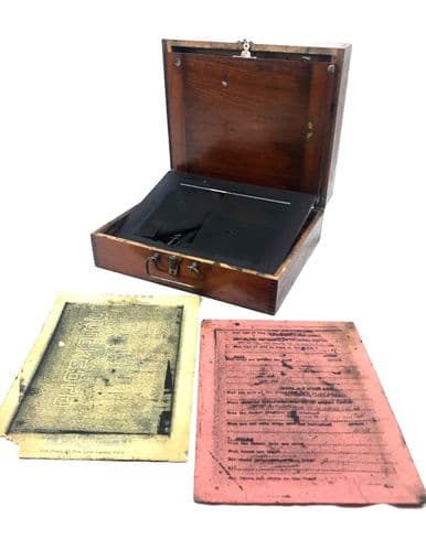 Antique Lion Menucator No 2 Model Series / Wooden Box Printers Equipment