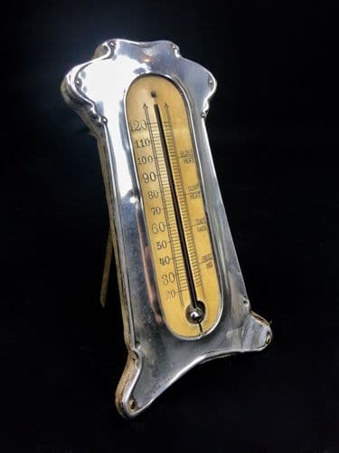 Antique Sterling Silver And Bone Thermometer / Chester Hallmarked / 1911