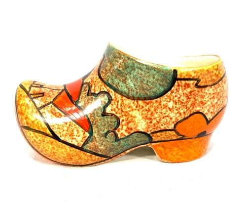 Clarice Cliff Red Roof Cottage Clog / Art Deco Pottery / Antique / c1931 Bizarre