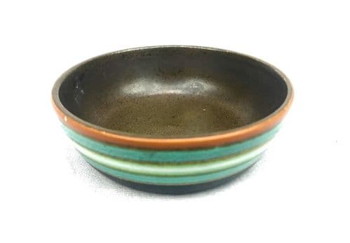 Gouda Pottery Bowl / Pin Dish / Art Deco / Brown / Orange / Green / Antique