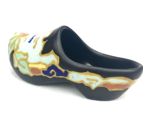 Gouda Pottery / Vase / Shoe / Bowl / Art Deco Style / Brown / Yellow / Orange