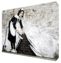 Banksy Maid Canvas Art - Choose your size - Ready to Hang - Free P&P