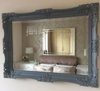Charlotte Decorative Grey Mirror Stunning - Choice of size & Colour