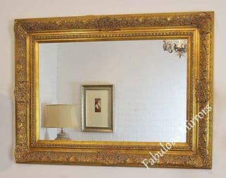 Decorative Antique Gold Wall Mirror - Full range of sizes and frame colours