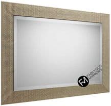 John Lewis Cassandra Champagne Rectangular Wall Mirror Choice of Size and Colour