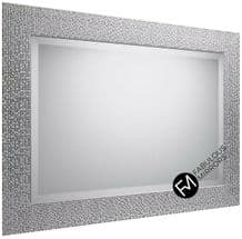 John Lewis Cassandra Silver Rectangular Wall Mirror - Choice of Size and Colour