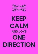 Keep Calm & Love One Direction - Choose your size - Stretched Canvas or Print