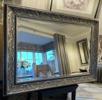 LARGE Gunmetal Framed Mirror Ornate Elegant Decorative Wall Mirror - Choose Size