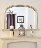 Mirror Large Bright Silver Arch top Over mantle Ornate Elegant Arched Mirror NEW