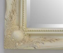 NEW Cream Shabby Chic Ornate Mirror - CHOOSE YOUR SIZE - Ready to Hang *BARGAIN*