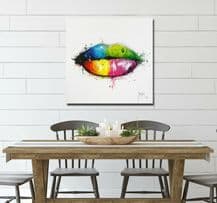 Patrice Murciano Canvas Candy Mouth - Choice of Size - Colourful Candy Mouth