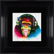 Patrice Murciano DJ Monkey Framed Print 55cm x 55cm Choice of frame Colour