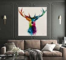 Patrice Murciano Free and Wild Stag Canvas- Choice of Size