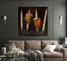 Patrice Murciano Freedom Bars Canvas Art - Ready to Hang - Choice of Size