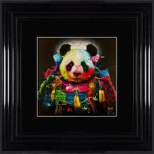 Patrice Murciano Panda Samourai Framed Print 55cm x 55cm Choice Colour