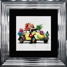 Patrice Murciano POPcinelle Yellow Framed Print 55cm x 55cm Choice of Colour