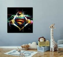Patrice Murciano Superman Kids Room Canvas Art - Ready to Hang - Choice of Size