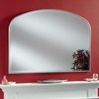 Simple Elegant Mirror Bevelled Arch Contemporary Silver CAMDEN - Choose Colour