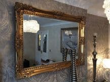 X Large Antique Gold Ornate Decorative Mirror  - Choice of size & Colour - NEW