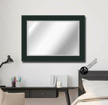 X LARGE Black Brushed Framed Wall Mirror Crosshatch Elegant Wall Mirror BROOKLYN
