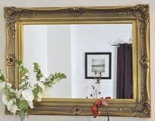 X Large Black Decorative Ornate Mirror - Other Frame Colours Available