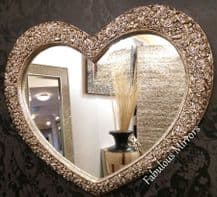 X Large Rose Heart Stunning Ornate Elegant Mirror Save ££s *NEW*