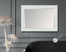 X LARGE Silver Brushed Modern Framed Wall Mirror Elegant EDGE