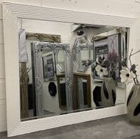 X LARGE White Gloss Framed Mirror Ornate Elegant Modern Wall Mirror GALAXY