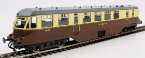 19401 AEC Railcar GWR Chocolate/Cream Dark Roof