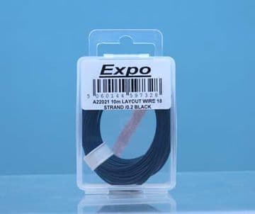 22021 10 METRE ROLL OF Black 18/0.1mm CABLE