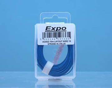 22022 10 METRE ROLL OF BLUE 18/0.1mm CABLE