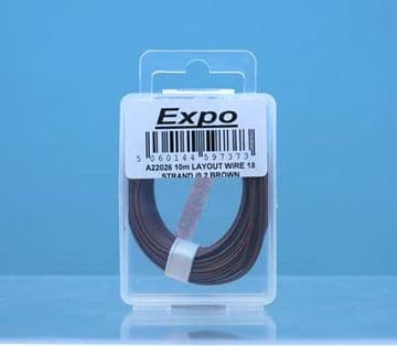 22026 10 METRE ROLL OF Brown 18/0.1mm CABLE