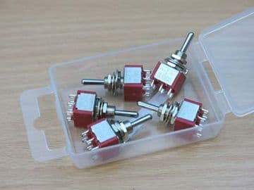 28016 Pack of 5 DPDT Miniature Biased Switches