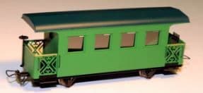 5193 Narrow Gauge Passenger Car green