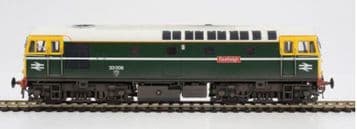 GM4240101 Class 33 008 Eastleigh BR Green FYE Lightly Weathered ##Out Of Stock##