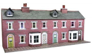 PN174 Low Relief Red Brick Terraced House Fronts