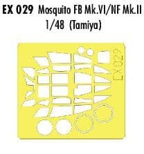 EDEX029 1/48 de Havilland Mosquito Mk.VI/NF.II mask (Tamiya)