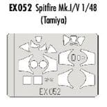 EDEX052 1/48 Spitfire Mk.I/V mask (Tamiya)