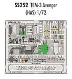 EDSS252 1/72 Grumman TBM-3 Avenger zoom etch (Hasegawa)