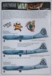 KW172220 1/72 Boeing B-29 Superfortress decals Enola Gay / Bocks Car / Necessary Evil