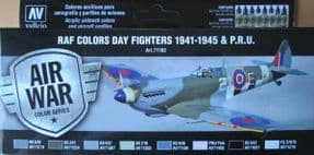 VAL71162 Model Air Set - WWII RAF Day Fighters & P.R.U. 1941-1945 (x8)