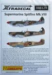 X48129 1/48 Supermarine Spitfire Mk.VIII decals (8)