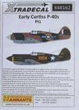 X48162  1/48 Early Curtiss P-40B Tomahawk Pt 1 decals (6)