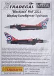 X72335 1/72 ‘Blackjack’ RAF 2021 Display Eurofighter Typhoon decals