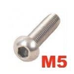 A2 Cap Button Screws - M5