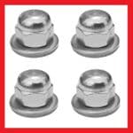 A2 M10 x 1.25 Dome Nuts + Thick Washers (Pack of 4)