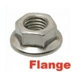 A2 Stainless Flange Nuts