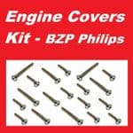 BZP Philips Engine Covers Kit - Honda CB250N